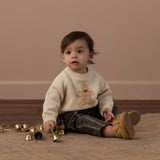 Relaxed Raglan Sweater - Gingerbread Man