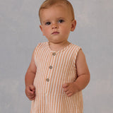 Maverick Romper - Grapefruit Stripe