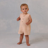 Maverick Romper - Grapefruit Stripe