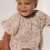 Butterfly Top + Bloomer Set - Pink Gardenia