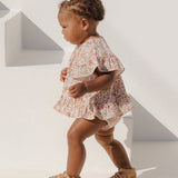 Butterfly Top + Bloomer Set - Pink Gardenia