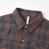 Collared Long Sleeve Shirt - Midnight Plaid