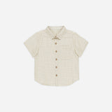 Grid Collared Short Sleeve Shirt