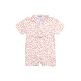 Kickoff Polo Short Sleeve Romper - Burnt Orange