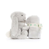 Bashful Bunny Soother - Silver