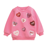 Candy Hearts Sequin Sweatshirt