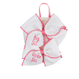 Pink Trim Sister Bows