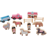Horses Wood Toy Set
