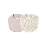Jersey Snap Bib Pack - Rose + French Garden