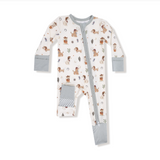 Cowboy Dogs Zipper Romper