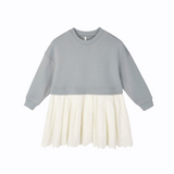 Sweatshirt Dress - Blue