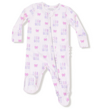 Lil Sis - Ruffle Back 2 Way Zipper Footie