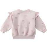 Bows Ruffle Fleece Sweatshirt