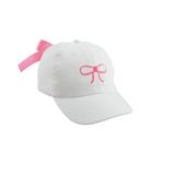 Pink Bow Embroidered Hat