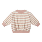 Relaxed Sweatshirt - Pink Stripe