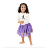 Ruffle Shoulder French Terry Sweatshirt - Trick or Treat