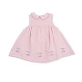 Muslin Lotus Petal Collar Dress Set