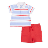 Preppy Rugby Polo + Everyday Short Set
