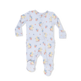 Country Stitch Floral Ruffle Zipper Footie