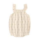 Ribbed Ruffle Romper - Buttercup