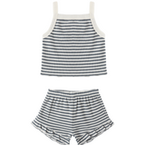 Evie Tank + Shortie Set - Ocean Stripe