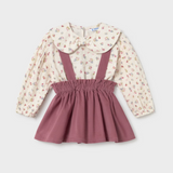 Floral Blouse + Skirt Set