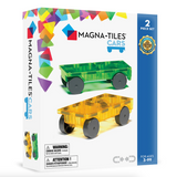 Magna-tiles Cars 2 Piece Expansion Set: Green & Yellow