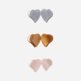 Heart Mini Clips - Dusty Blue, Clay + Blush