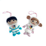 Kid Astronaut Felt Ornaments
