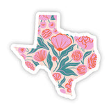 Elegant Floral Texas Sticker