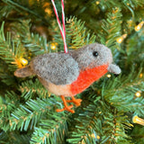 Bird Tufted Wool Ornament