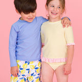 Long Sleeve Rash Guard - Periwinkle Blue