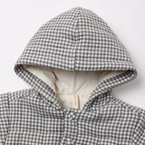 Hooded Woven Jacket - Midnight Gingham