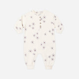Relaxed Fleece Jumpsuit - Blue Daisy
