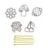 Good Vibes Mini Shrink-Its! DIY Shrink Art Kit