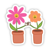 Cute Flower Pot Friends Sticker