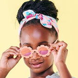 Peachy Keen Polarized Flower Sunglasses