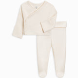 Classic Riley Kimono Wrap Top + Pant Set - Ivory