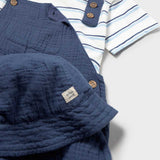 Ocean Stripe Three Piece Set