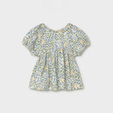 Floral Bambula Blouse - Sky