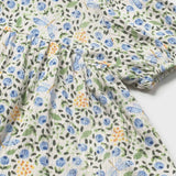 Floral Bambula Blouse - Sky
