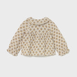 Plumeti Chiffon Blouse - Honey