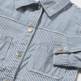 Spring Stripes Denim Jacket