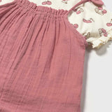 Cheery Cherry Overall  + Tee Set