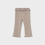 Ribbed Flare Leggings - Spotted