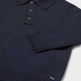 Striped Knit Sweater - Navy