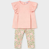 Soft Florals Legging + Tee Set - Blossom
