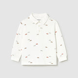 Printed Polo Shirt - Cream Cars