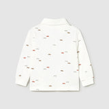 Printed Polo Shirt - Cream Cars