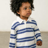 Striped Polo - Indigo